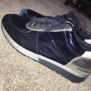 Navy and Silver Michael Kors Sneaker 8.5